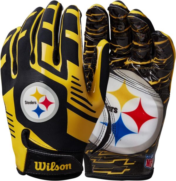 Guanti Football Wilson NFL Super Grip Pittsburgh Steelers-2
