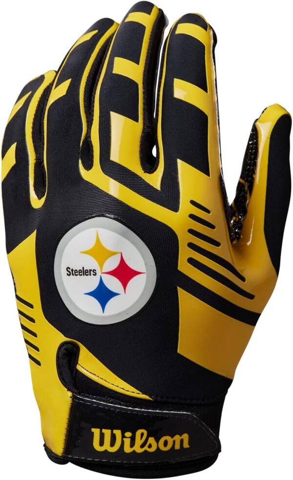 Guanti Football Wilson NFL Super Grip Pittsburgh Steelers-0