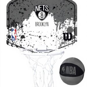 Wilson Minicanestro da Basket NBA Brooklyn Nets Plastica