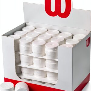 Wilson Overgrip Tennis perforato bianco confezione 60 pezzi-0