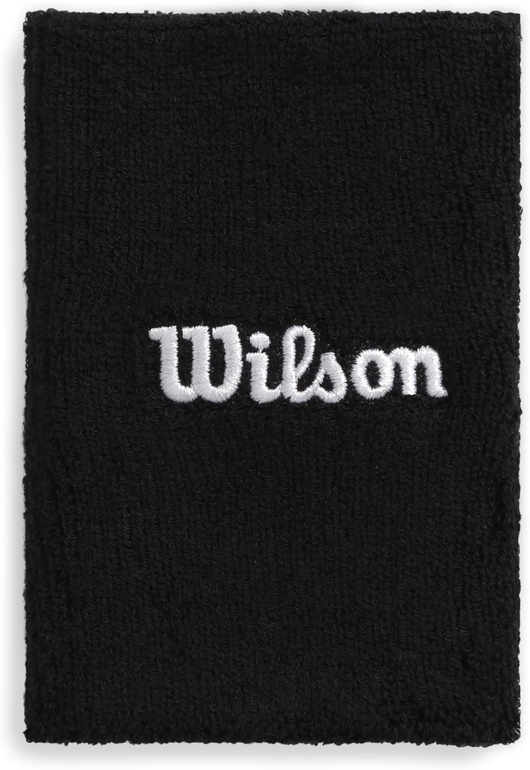 Polsino sportivo Wilson Nero indossato durante un match di tennis