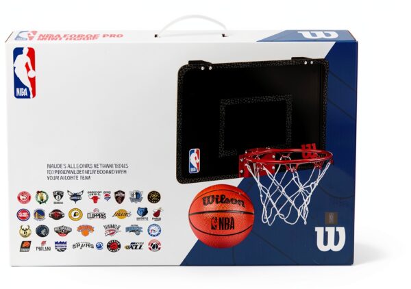 Wilson Minicanestro NBA FORGE PRO MINI HOOP adesivi squadre