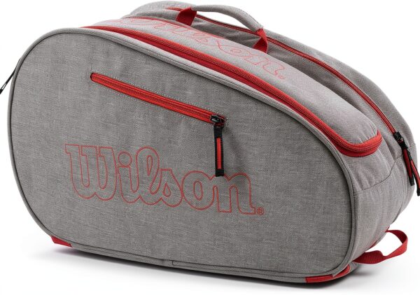 Wilson Zaino Paddle Tennis 4 Racchette Poliestere Grigio