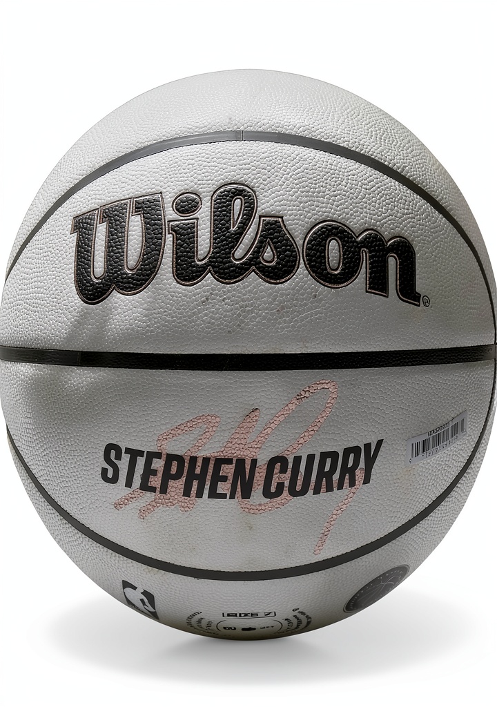 'Wilson Pallone da Basket NBA Player Icon UV in azione su un campo'